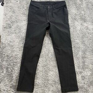 Lululemon Pants Mens 33x32 Black ABC Slim-Fit 5 Pocket Utilitech Chino Stretch